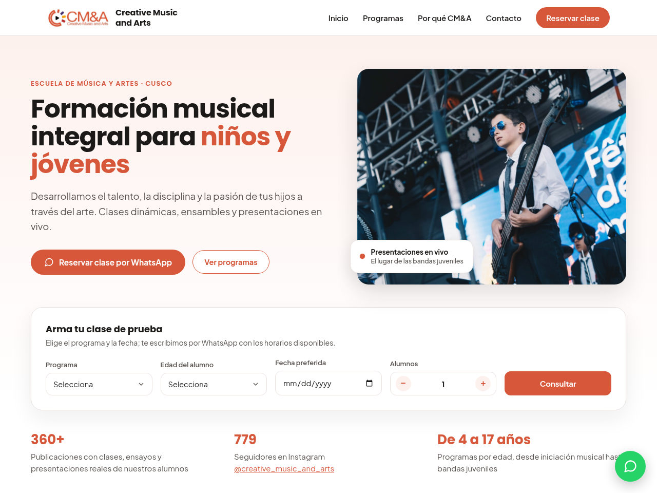 Creative Music and Arts